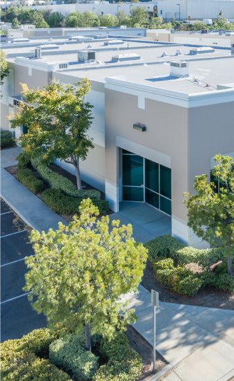 Commercial real estate building exterior in the GTA
